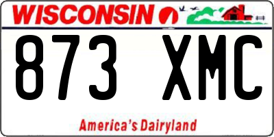 WI license plate 873XMC