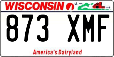 WI license plate 873XMF