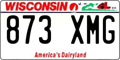 WI license plate 873XMG