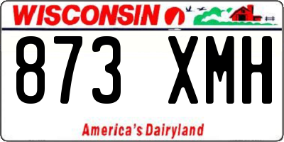 WI license plate 873XMH