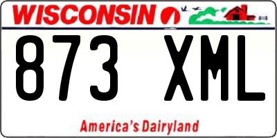 WI license plate 873XML