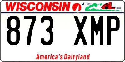 WI license plate 873XMP