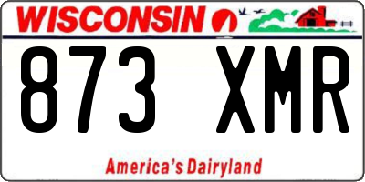 WI license plate 873XMR
