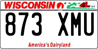 WI license plate 873XMU