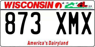 WI license plate 873XMX
