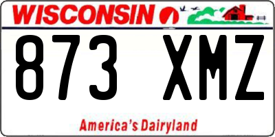 WI license plate 873XMZ