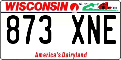 WI license plate 873XNE