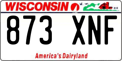 WI license plate 873XNF