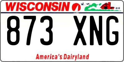 WI license plate 873XNG