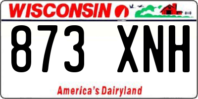 WI license plate 873XNH