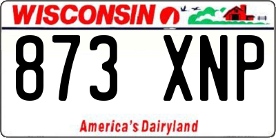 WI license plate 873XNP
