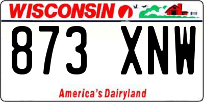WI license plate 873XNW