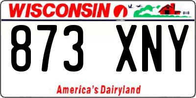 WI license plate 873XNY