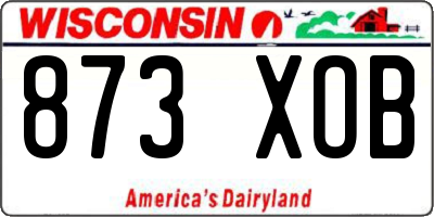 WI license plate 873XOB