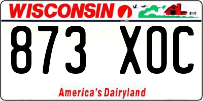 WI license plate 873XOC