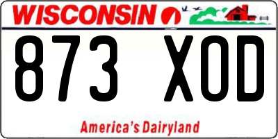 WI license plate 873XOD