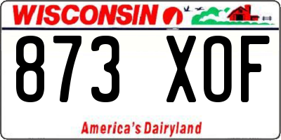 WI license plate 873XOF