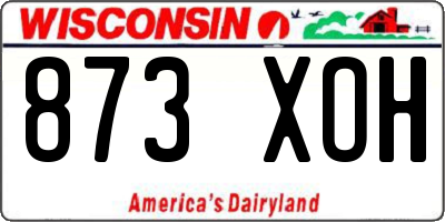 WI license plate 873XOH