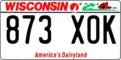 WI license plate 873XOK