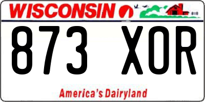 WI license plate 873XOR