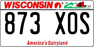 WI license plate 873XOS