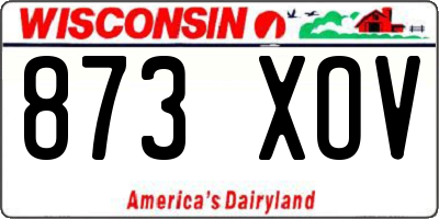WI license plate 873XOV