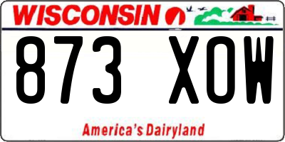WI license plate 873XOW