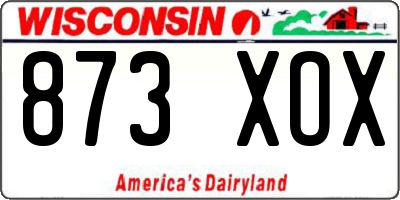 WI license plate 873XOX