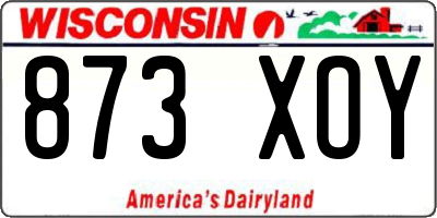 WI license plate 873XOY