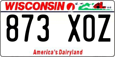 WI license plate 873XOZ
