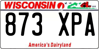 WI license plate 873XPA