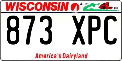WI license plate 873XPC