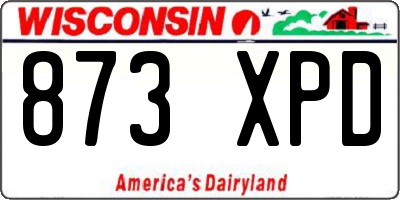 WI license plate 873XPD