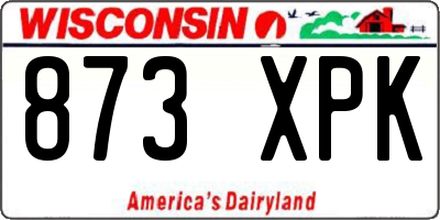 WI license plate 873XPK