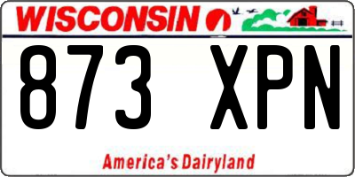 WI license plate 873XPN