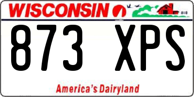 WI license plate 873XPS