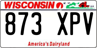 WI license plate 873XPV