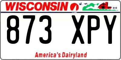 WI license plate 873XPY