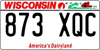 WI license plate 873XQC