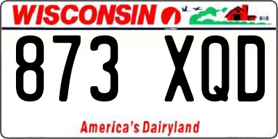 WI license plate 873XQD