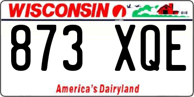WI license plate 873XQE