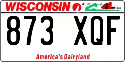 WI license plate 873XQF