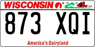 WI license plate 873XQI