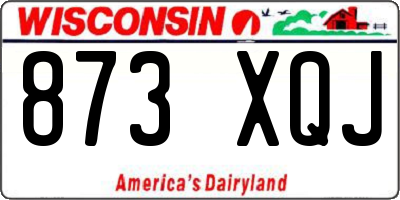 WI license plate 873XQJ