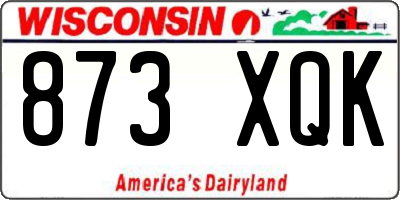 WI license plate 873XQK