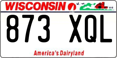 WI license plate 873XQL