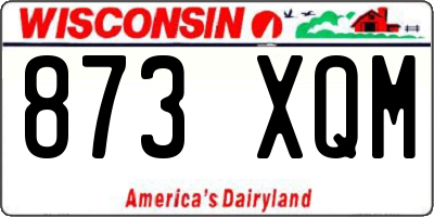 WI license plate 873XQM