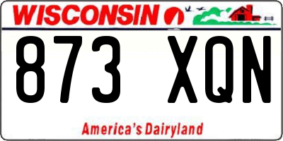 WI license plate 873XQN