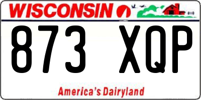 WI license plate 873XQP