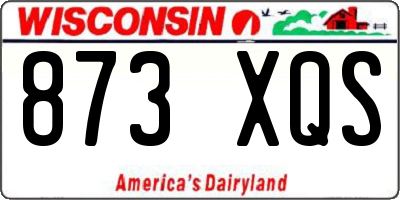 WI license plate 873XQS